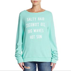 Salty Hair Graphic Sweater by Wildfox Couture